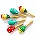 Dazzling Toys Maracas for Kids -6 Fiesta Party Decoration Maracas –Mini Wooden Maracas Baby Toy -Mexican Party Decorations -Toy Maracas Party Favors - Musical Instrument –Music Toys for Toddlers