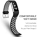 SKYLET Compatible with Fitbit Charge 2 Bands, 3 Pack Breathable Silicone Replacement Sport Wristbands Compatible with Fitbit Charge 2 with Secure Watch Clasp Men Women Large Small