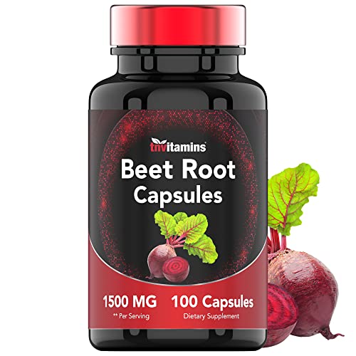 Beet Root Capsules 1500 Mg 100 Capsules Beet Root Powder Extract