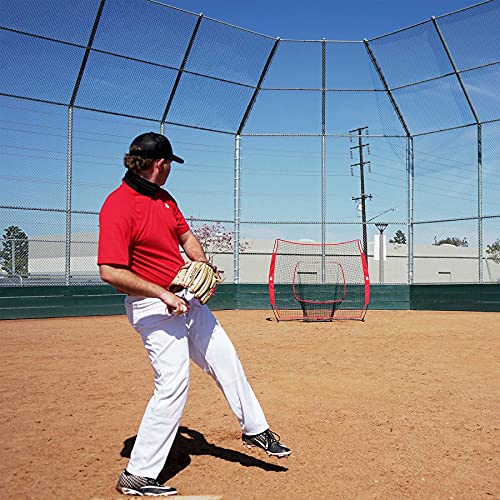 ZELUS 7×7ft Baseball and Softball Practice Net, Portable Baseball Net