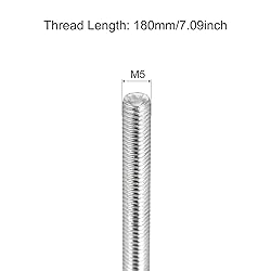 MECCANIXITY Fully Threaded Rod M5 x 180mm 0.8mm