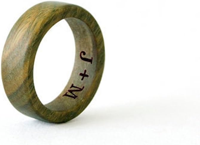 HandmadeGreen sandalwood ring, Men Wedding Band, Wedding Rings, Wooden Wedding Jewelry, Sandalwood Jewelry, Personalized Ring, Men Ring, Personalized Ring