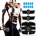 Ultimate Abs Stimulator with 20 Gel Pads | EMS Muscle Electronic Complex Stimulation Abdominal Gel Kit Device for Men and Women | EMS Ab and Toner Machine Electronic Trainer