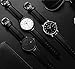 SONGDU Men's Ultra-Thin Quartz Analog Date Wrist Watch with Black Leather Strap