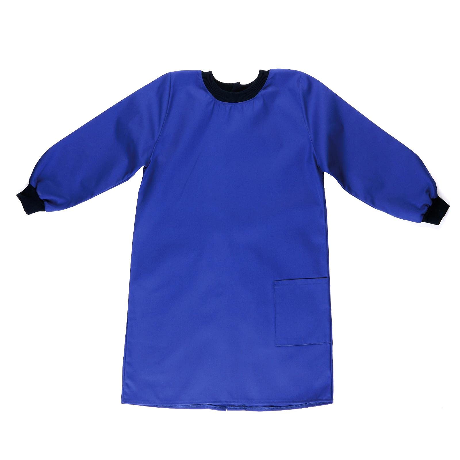 Adventure Togs Kids Premium Painting Smock Apron - Arts and Crafts, Waterproof, Baking, Cooking, School - Royal Blue, 12-14 Years