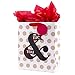 Hallmark Large Valentine's Day Gift Bag with Tissue Paper (You & Me On Dots)