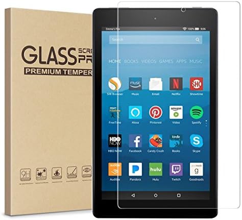 All-New Fire 7 Screen Protector (7th Generation - 2017 Release) - YUANFAN High Definition (HD) Clear Shield Tempered Glass Screen Protector for All-New Fire 7 Tablet with Alexa(2017 Release)