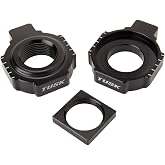 Tusk Racing Axle Blocks - Black Compatible with KTM 450 SX-F 2023-2025 | 250 SX-F