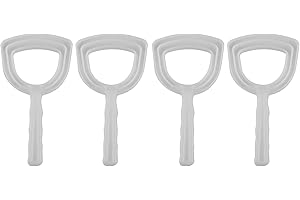 KUIOPYY Meat Scraper Bone Dust Scraper Bone Scraper White Poly Scraper Bone Dust Remover Square Bone Dust Scraper