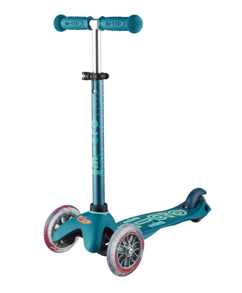 1,5-5 años Azul Asiento Bastón de Empuje, Reposapiés Patinete evolutivo 3 Ruedas Manillar Regulable 48-68cm Azul Hielo Micro Mini 3en1 Deluxe Plus Patinetes para niños