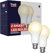Trust B22 Smart Bulb 2 Pack Dimmable Tunable White 9W 806LM WiFi 2.4GHz