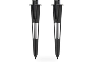 GOODSMANN 2PCS Metal Spikes Stakes with Male Thread 3/4-14NPSM 0.77IN for Low Voltage Landscape Lights Compatible with GOODSMANN Landscape Lights 9920-1838-02