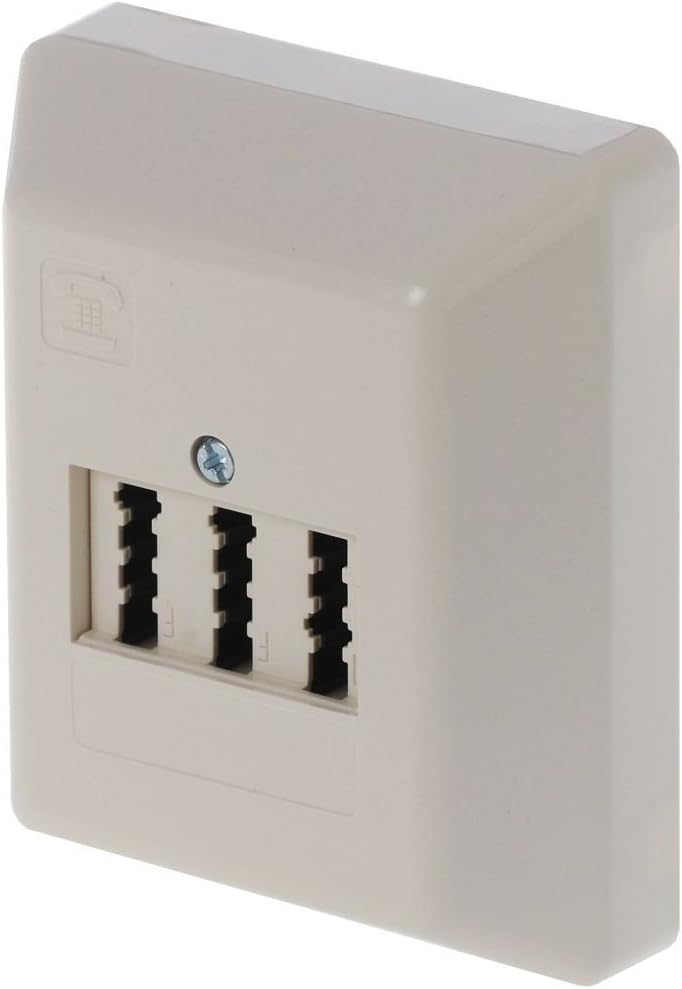 Rutenbeck TAE 2x6/6 NFF AP Telephone Socket