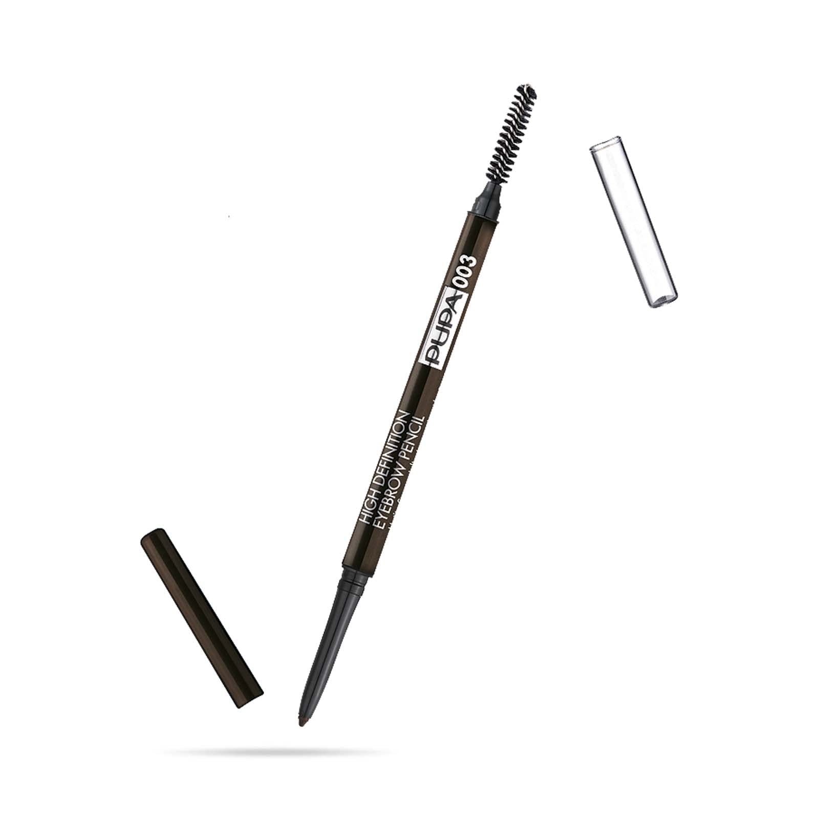 Pupa Milano High Definition Eyebrow Pencil - 003 Dark Brown For Women 0.003 oz Eyebrow