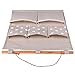 Homecube Linen Cotton Fabric Wall Door Cloth Hanging Storage Bag Case 5 Pocket Home Organizer (White Polka Dots)