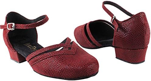 Very Fine Dance Shoes: 8881 Special Order, Burgundy Velvet, 1" Heel, Size 5 1/2