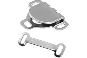 20 Sets Sewing Hooks and Eyes Closure, 17mm Hook and Eye Closures Sewing Snaps Fasteners Kit for Trousers Skirt Dress Pants C