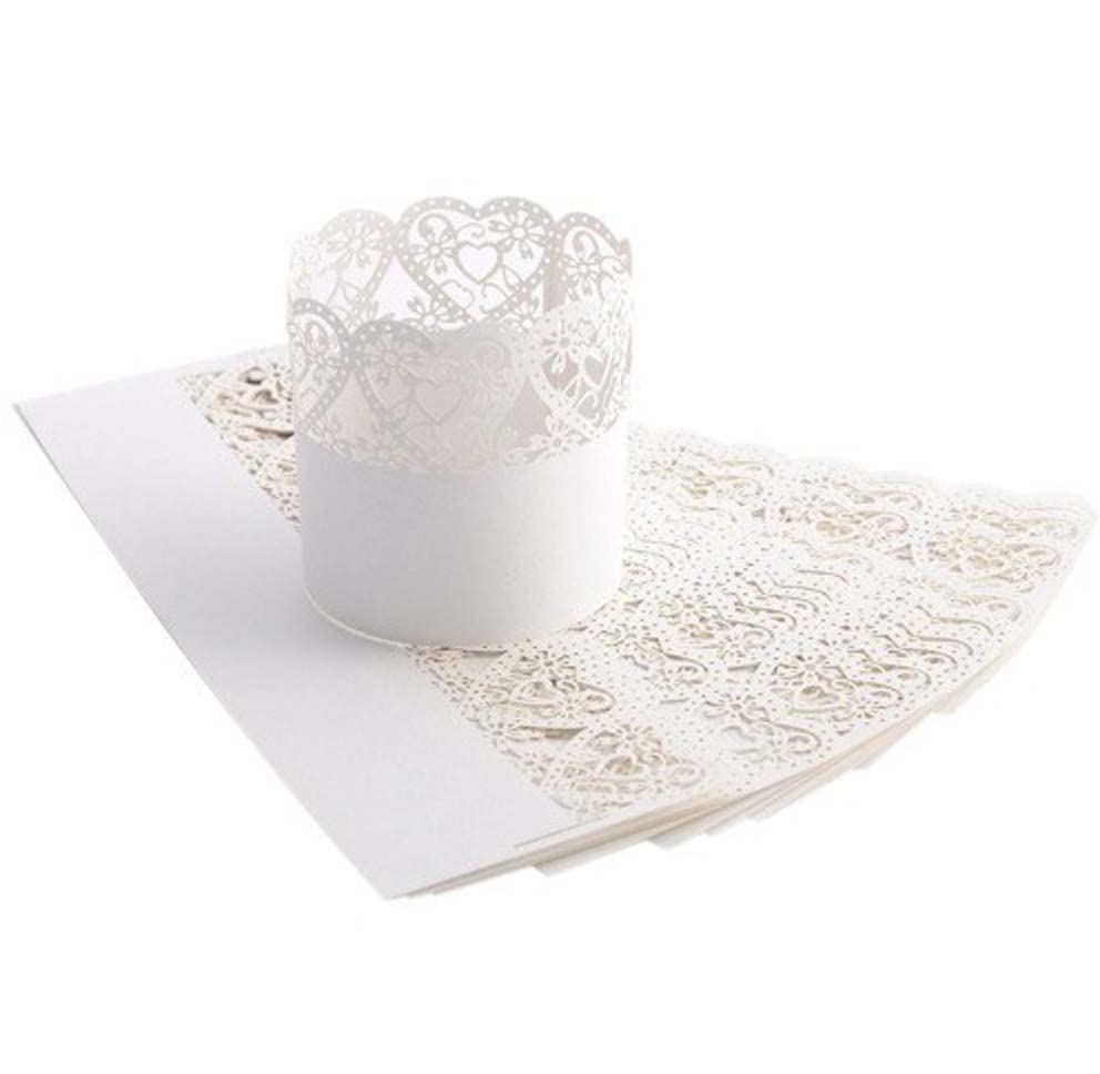 zalati Candle Lamp Shape 20pcs LED Candle Light Hollow Shape with Love Heart Style for The Wedding Decoration