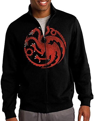 Men's Game Of Thrones House Targaryen Full-Zip Jacket Sweatshirt
