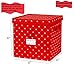 Christmas Ornament Storage Box with Lid - Store up to 64 Christmas Ornaments and Holiday Decor, A Storage Cube and Christmas Box Container to Help Preserve Holiday Decorations