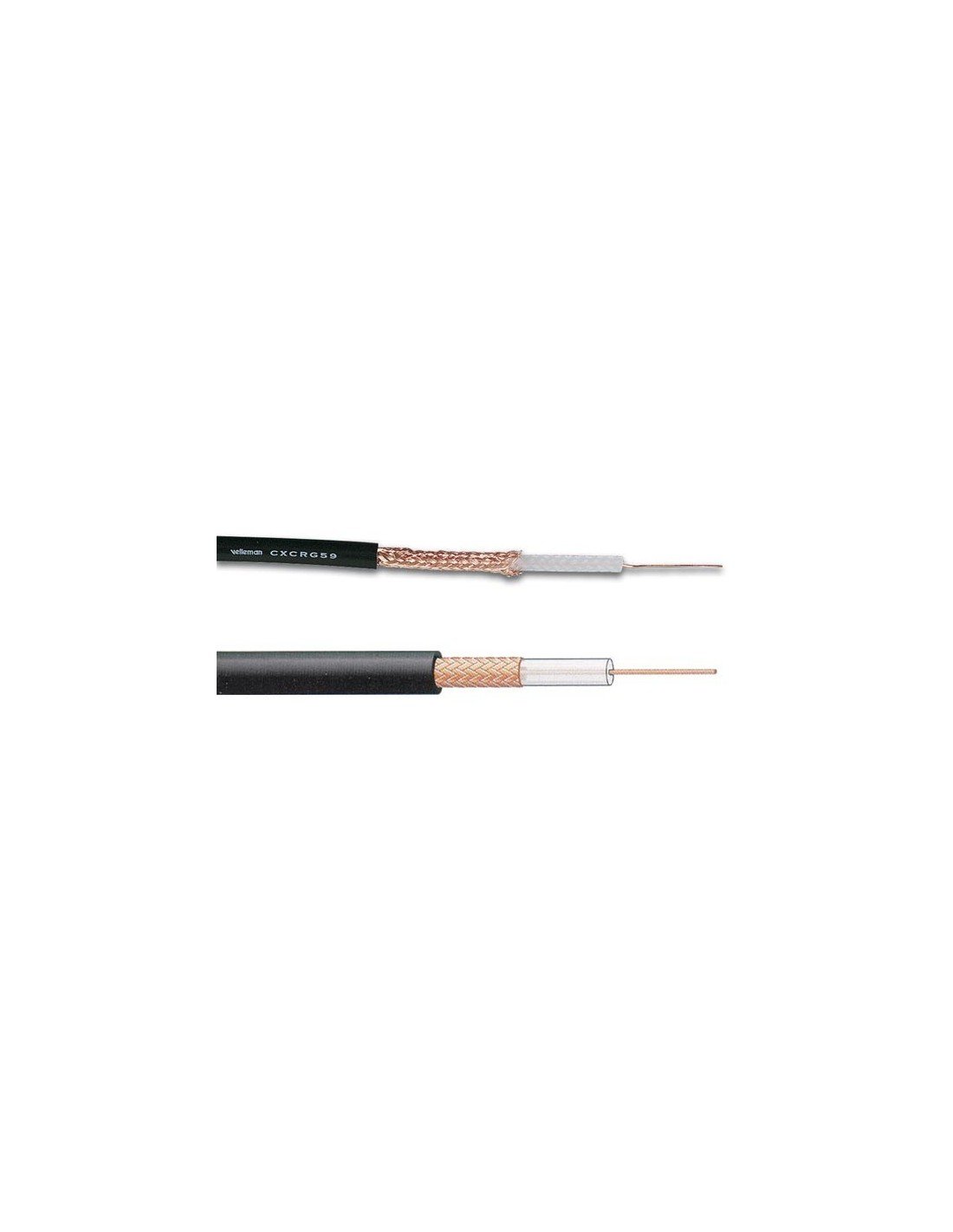 Velleman CXCRG59 Coaxial Cable, Black