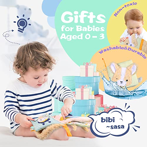 Babies Soft Books Crinkle Cloth Books for Babies Baby Teether