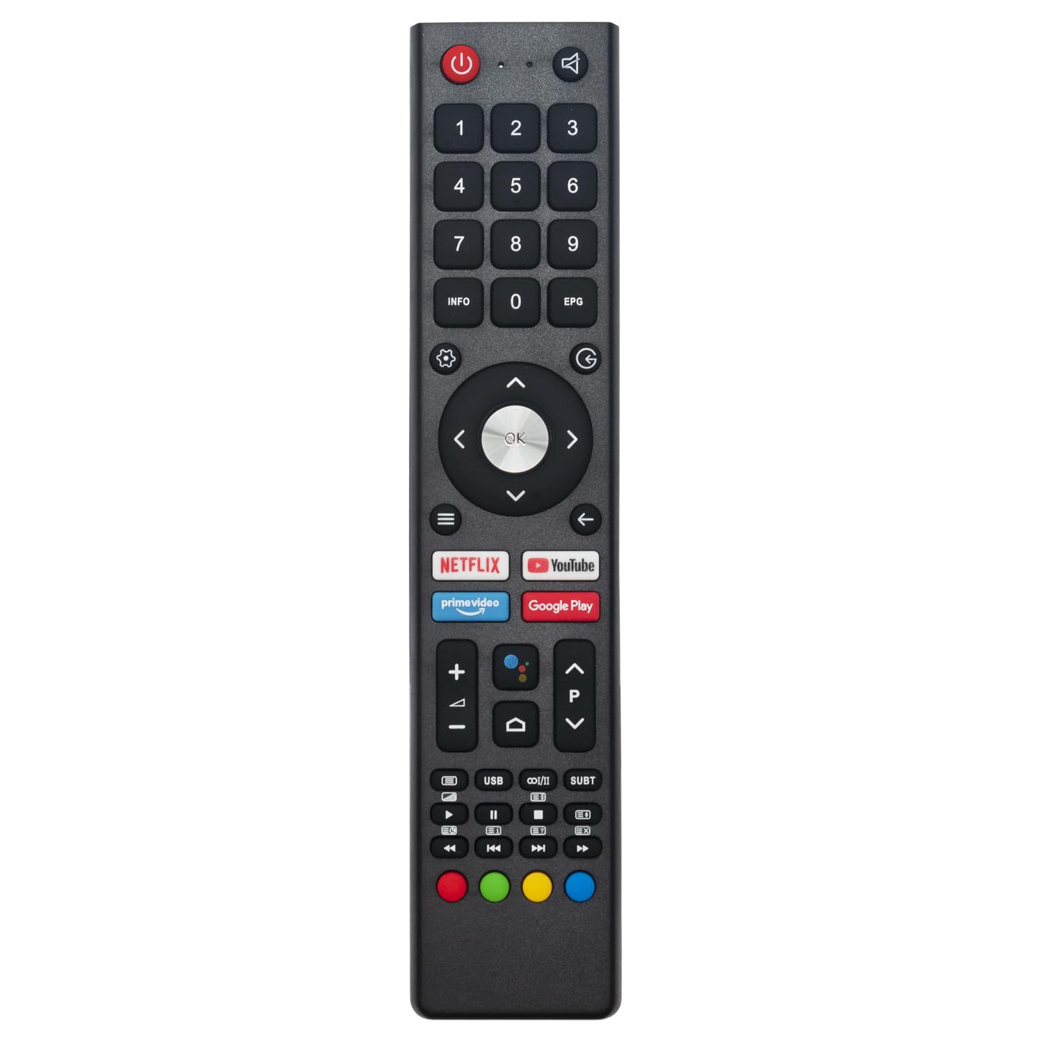 AULCMEET Replacement Remote Control GCBLTV02ADBBT Fit for Chiq TV U43H7A U50H7A U55H7A U43H7S U50H7S U55H7S