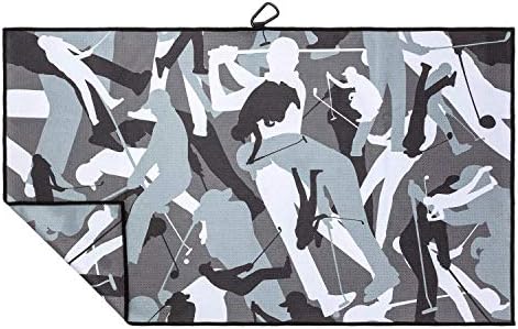 Funny Camo Golf Towel for Men – Sturdy Carabiner Clips to Bag – Absorbent Microfiber Fabric – Look Closer to See Graphic Golfers Hidden in The Camo (Gray) Funny Camo Golf Towel for Men – Sturdy Carabiner Clips to Bag – Absorbent Microfiber Fabric – Look Closer to See Graphic Golfers Hidden in The Camo (Gray)