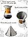 Comfify Pour Over Coffee Maker with Borosilicate Glass Carafe and Reusable Stainless Steel Filter - Manual 30 oz Coffee Dripper Brewer with Real Wood Sleeve