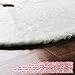 EDLDECCO 48 inch Snowy White Faux Fur Christmas Tree Skirt Luxury Soft Double Layers a Fine Decorative Handicraft for Holiday Party Pet Favors
