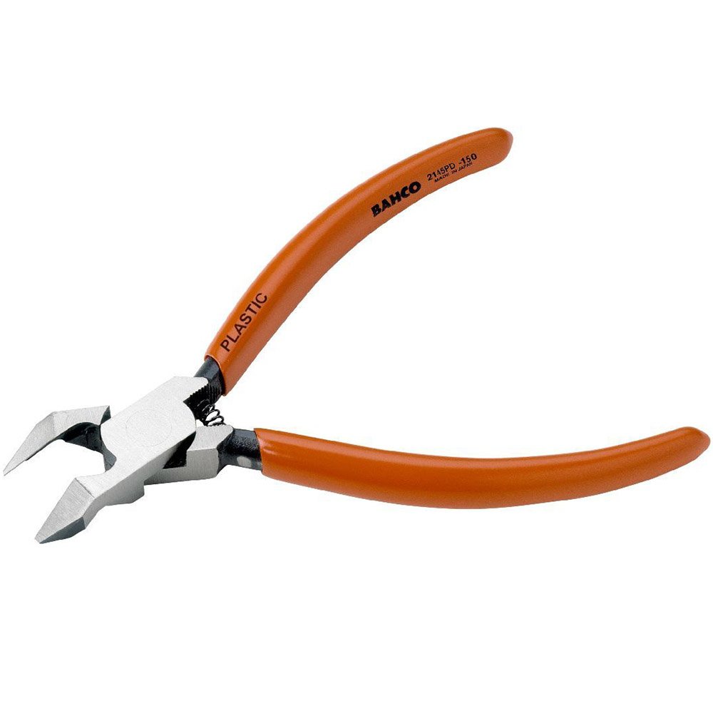Bahco 2145PD-150 Side Cutting Pliers for 45 Degree Angled Plastic, Multi-Colour, 150 mm