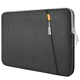 JETech Laptop Sleeve Compatible for 13.3-Inch Notebook Tablet iPad Tab, Waterproof Shock Resistant Bag Case with Accessory Pocket, Grey