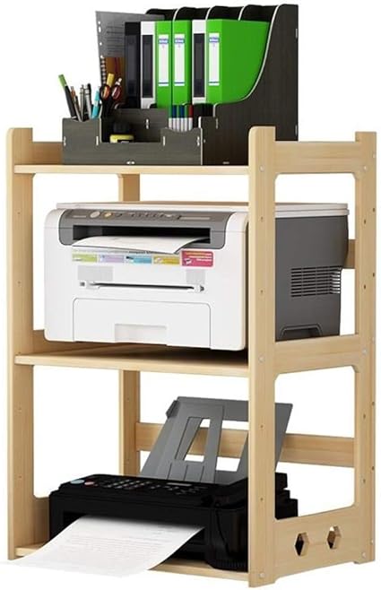 Wjsw Supports De Bureau Pour Imprimante Etagere De Bureau Pour Classeur D Etagere En Bois Sur Mesure Pour Copieur Support De Bureau En Bois Massif Multicouche Durable Taille 63x28x69cm Amazon Fr Sports Et Loisirs