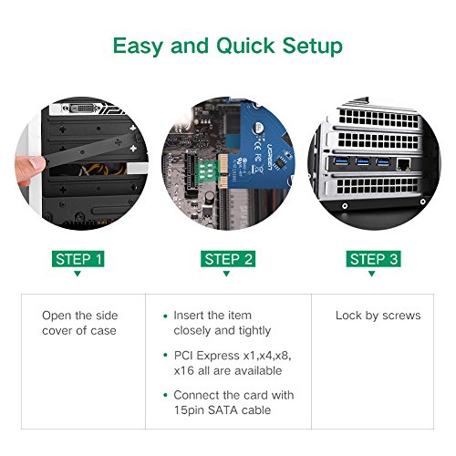 UGREEN-3-Port-PCI-Express-USB-30-Card-with-101001000Mbps-Gibabit-Lan-Adapter-Converter-for-Desktop-PC