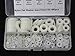 480 Pcs White Nylon Flat Washer Assortment Kit for M2 M2.5 M3 M4 M5 M6 M8 M10 Screw Bolt