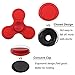 Uharbour ElitePro Prime Anti Stress Hand Toy Fidget Tri-Spinner, Apple Red, Mute Bearing, Perfect Christmas Gift for Kids.
