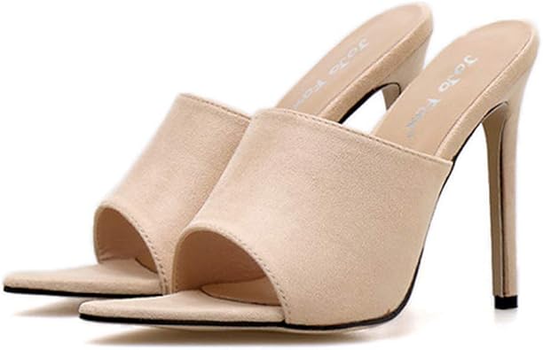 pointed peep toe mules