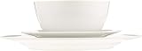 Amazon Basics 18-Piece Dinnerware Set White Service for 6 Porcelain view 2