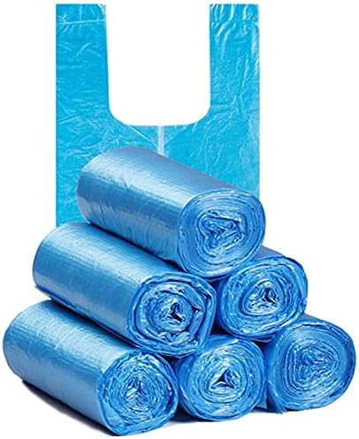 Trash Bag Bin Bags With Handles,[5 Rolls] [100 pcs] [Plastic Bag