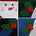 D-FantiX Snowman Christmas Chair Covers Set of 4, Holiday Dining Room Chair Back Covers Christmas Decorations