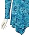 Lock and Love WT1062 Womens V Neck Long Sleeve Tie Dye Handkerchief Hem Tunic M TEAL