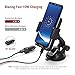 TaoTronics Phone Holder for Car, Wireless Car Charger Mount, Qi Fast Charge Phone Mount for Samsung Galaxy S9 S8+ S7 Edge S6 Edge+ Note 8 and Standard Charge for iPhone X 8 Plus and Qi-Enabled Device
