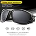Torege Polarized Sports Sunglasses For Man Women Cycling Running Fishing Golf TR90 Unbreakable Frame TR011 (Transparent Grey&Grey lens)