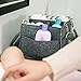 Colorful Baby Diaper Caddy – Nursery Storage Caddy and Car Organizer Bin – Easily Holds Diapers, Wipes, Toys | Baby Shower Gift for Newborn and Moms – Portable Tote Travel Diaper Bag (Moonlight Grey)