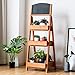 Giantex 3-Tier Plant Stand with Decorative Chalkboard Flower Rack with 3 Removable Tray Wood Multipurpose Freestanding Display Shelvesthumb 1