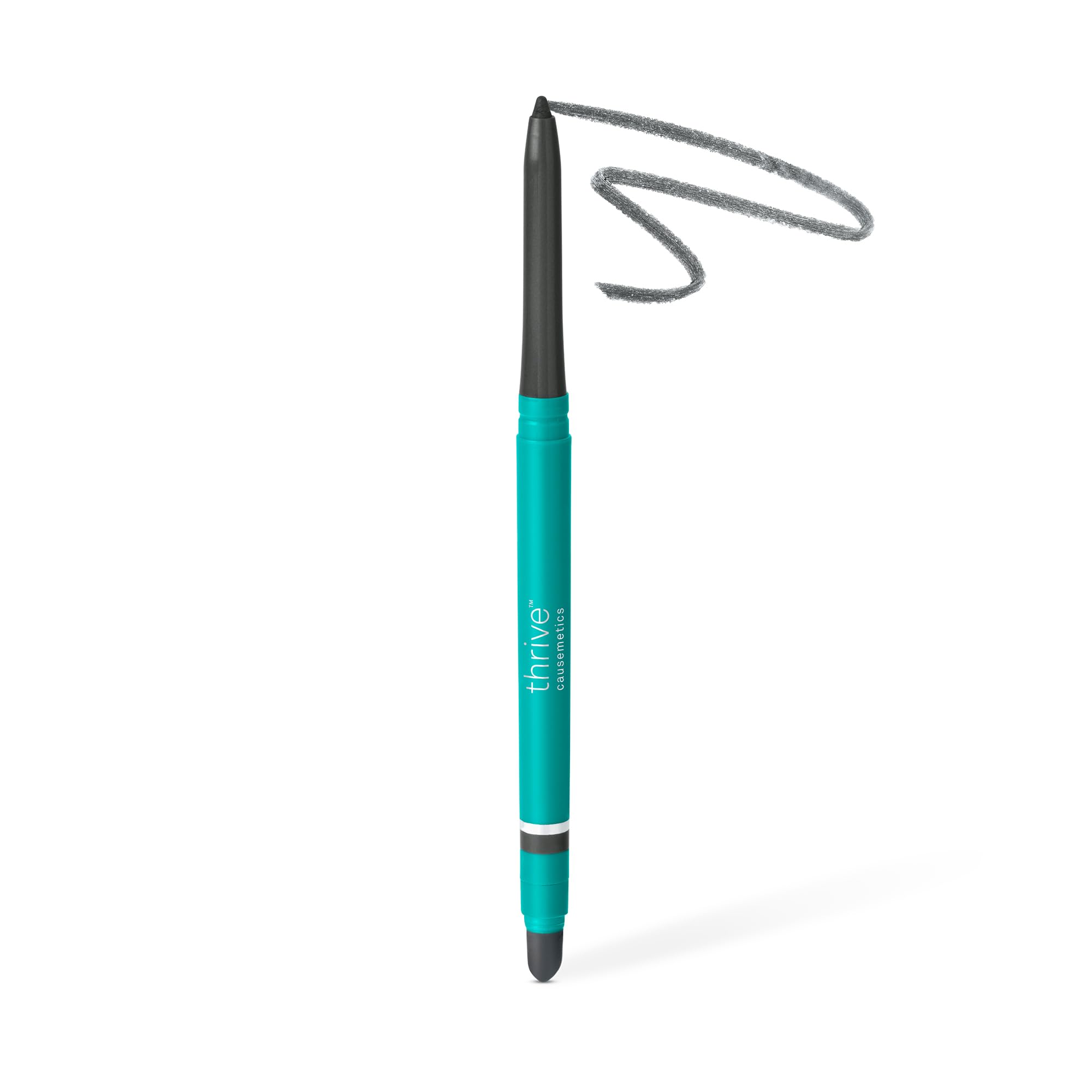 Photo 1 of Thrive Causemetics Infinity Waterproof Eyeliner Pencil, Built In Sharpener & Smudge Tip, Long Lasting, Smudge Proof, Hyaluronic Acid & Shea Butter, Vegan & Cruelty Free, Hoda (Slate Grey Matte)