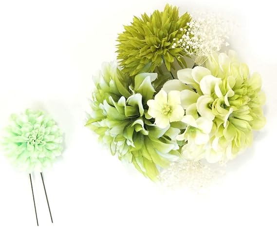 Amazon きもの山喜 髪飾り 成人式 振袖 和装 着物 簪 袴 花かんざし 2個セット 緑 和装小物 通販