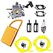 Podoy BR600 Carburetor for Stihl BR550 Parts C1Q-S183 Carb with Air Filter Fuel Filter Spark Plug Primer Bulb BR500 BR600 Backpack Blower Tune Up Kit