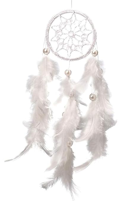 Rooh Dream Catcher White Crochet Wall Decor & Car Hanging