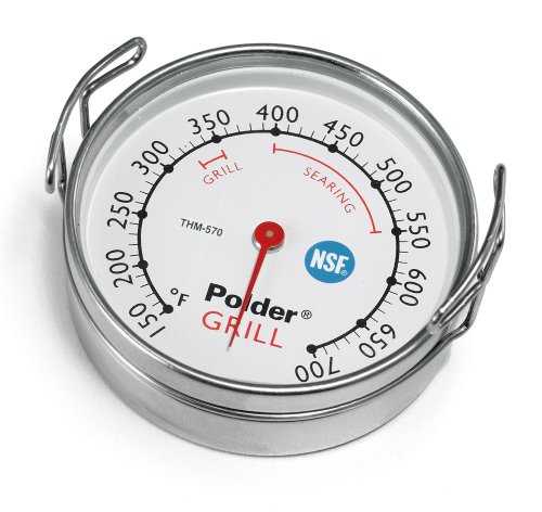 Polder grill surface thermometer, silver